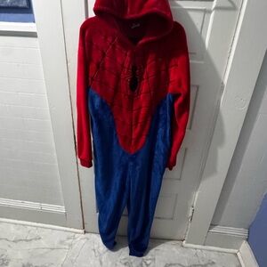 Spiderman Themed Red and Blue Men's Onesie